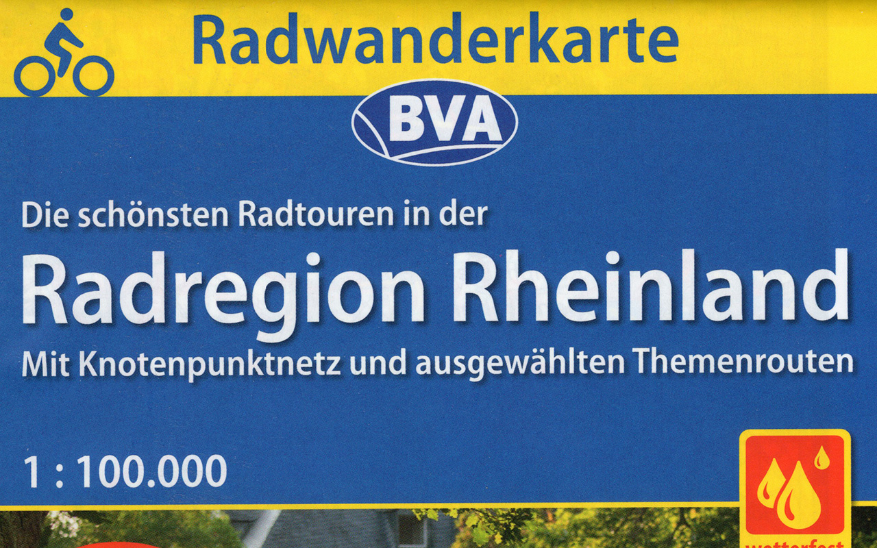 Radregion Karte - Die rheinische Apfelroute